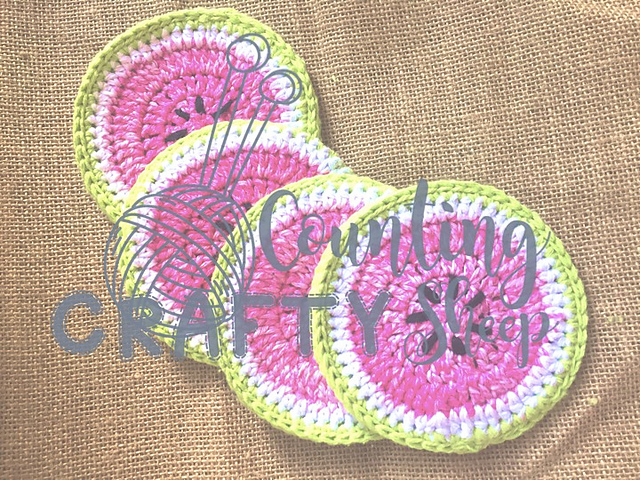 Watermelon Fruit Slice Coasters