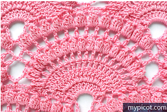 Lace Shell with Popcorn Stitch