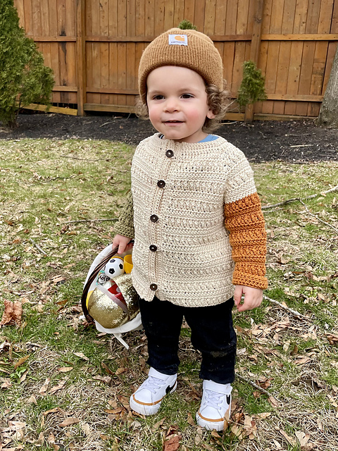 Color Block Baby Cardigan