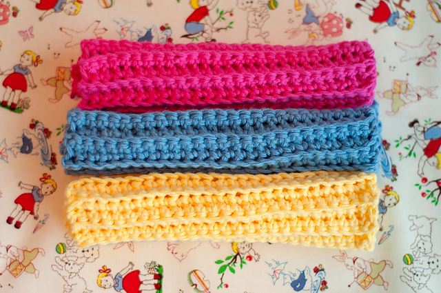 Ribbed Washcloths