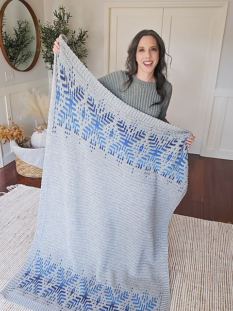 Ravelry: Winter Freeze Mosaic Blanket pattern by Briana K Designs