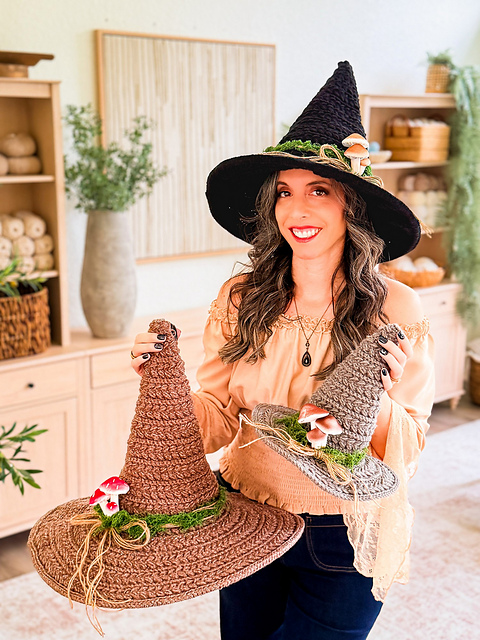 Wheat Stitch Witch Hat