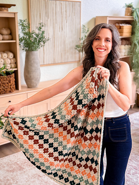 Colorful Granny Stitch Blanket