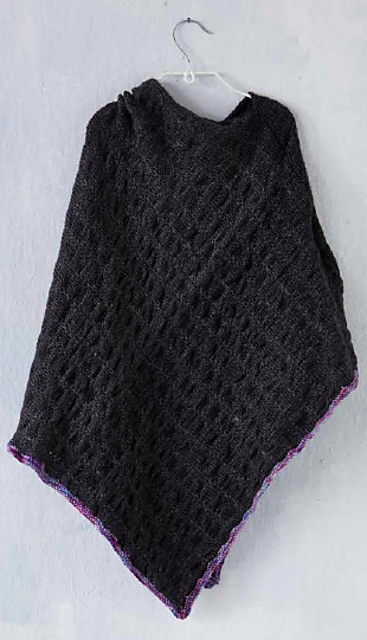 Waffle Textured Poncho