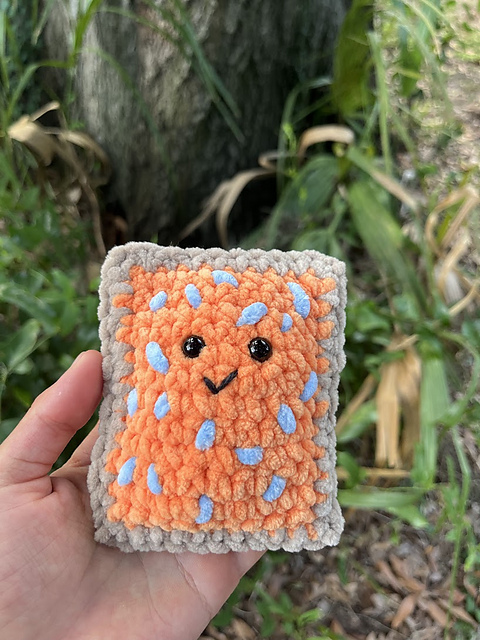 Crochet plush mini pop tart