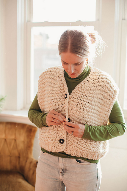 Ravelry: Oversized Boxy Vest pattern by Rachel Alford