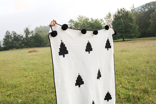 Modern Woodland Blanket