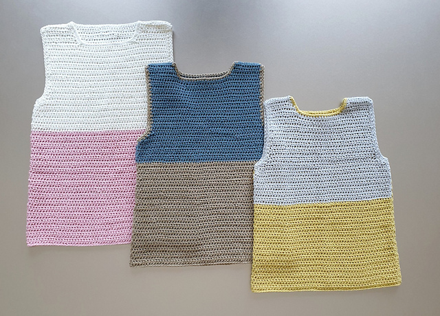 Colour Block Tank Top for Boys