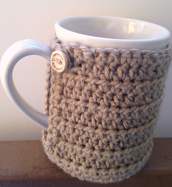 Cup Cozy With Built in Coaster