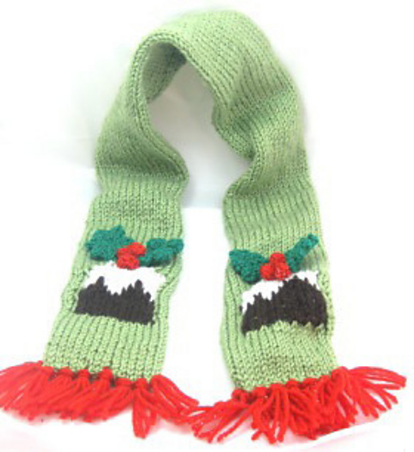 Christmas Plum Pudding Scarf