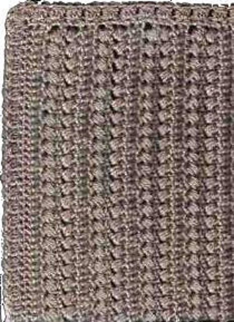 Crossed Ripple Afghan