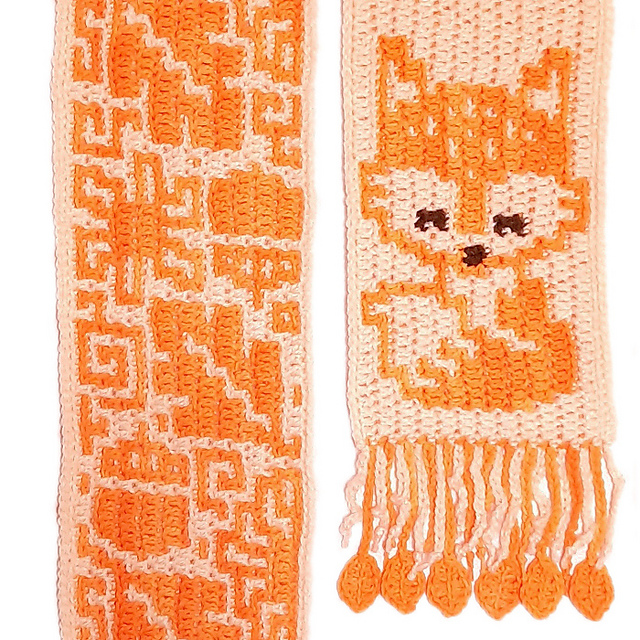 Mosaic Fox Scarf
