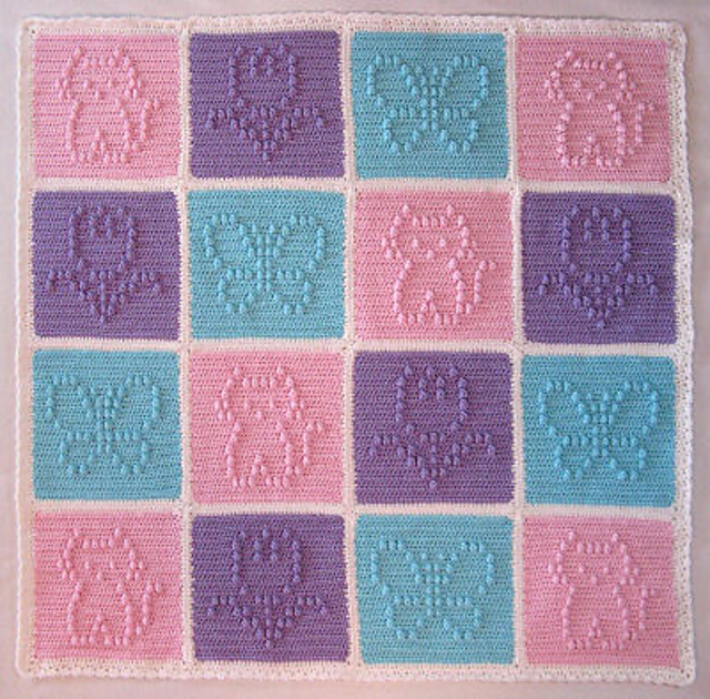 Popcorn Patchwork Blankie for Girls