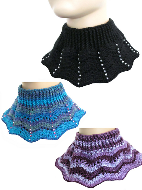 Bejewelled Ripple Cowl