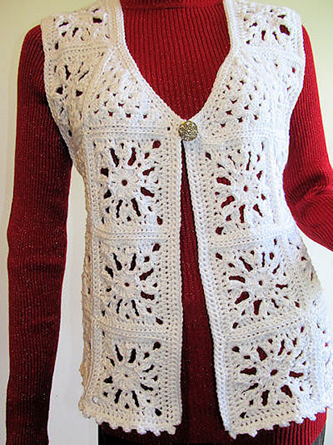 Ravelry: Snowflake Motif Vest pattern by Cherie Marie Leck