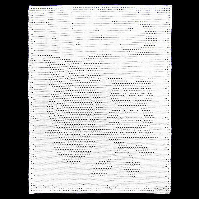 Moonlight Owls Filet Afghan