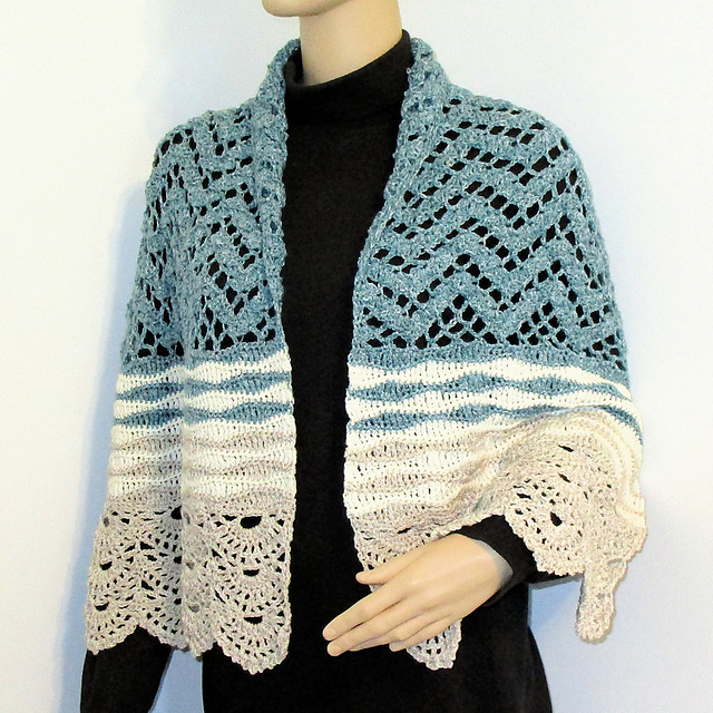 Sand and Sea Shawl