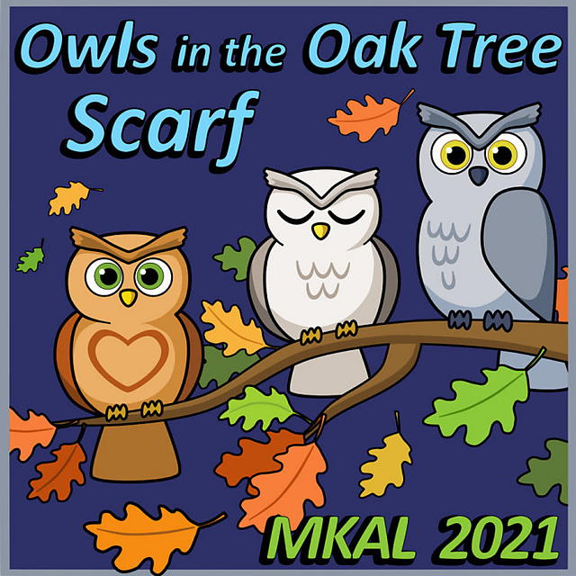 Owls in the Oak Tree Scarf