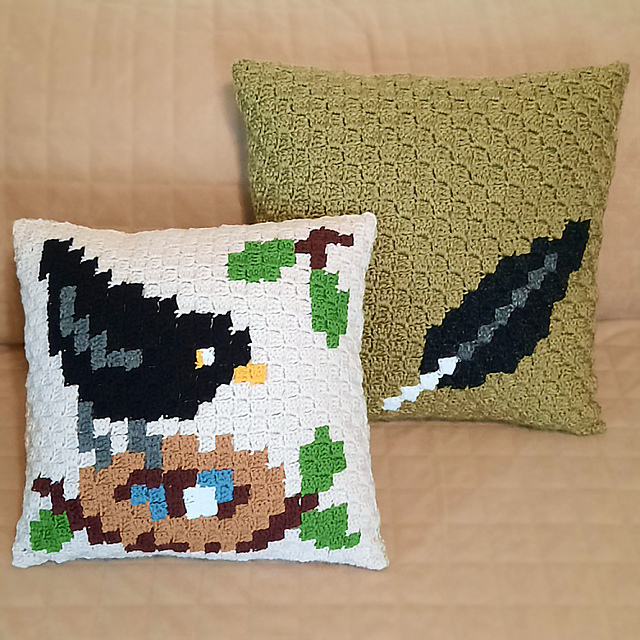 Bird Corner Pillow