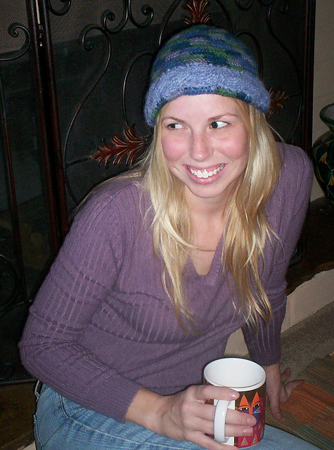 Cabled Ski Bunny Hat