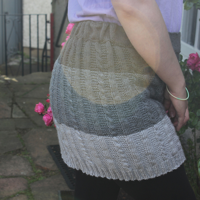 Knitted Cable Skirt