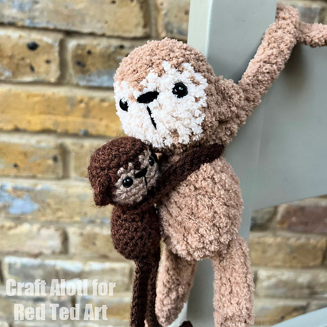 G*D様 monkeystickII76MH Ravelry: Clinging Monkey Plushie pattern by Pip Woodley