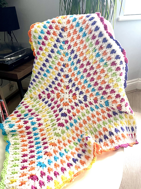Rainbow Spike Blanket