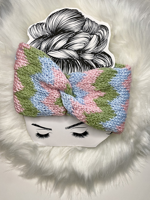 Spring Chevron Headband