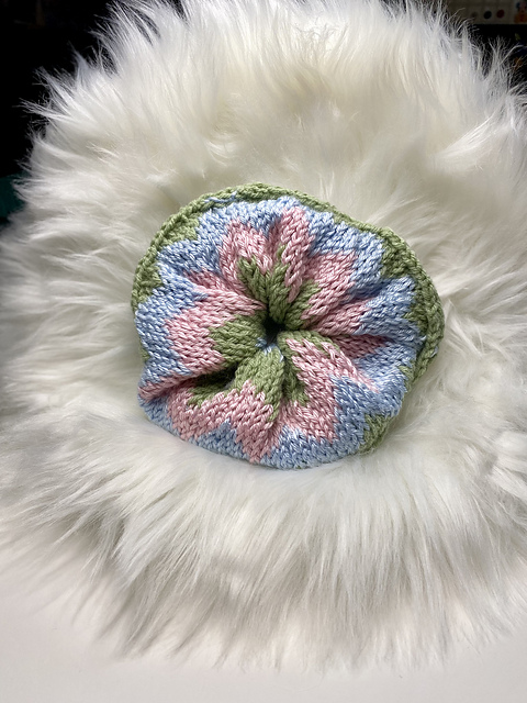 Spring Chevron Scrunchy