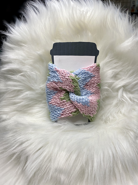 Spring Chevron Cup Cozy