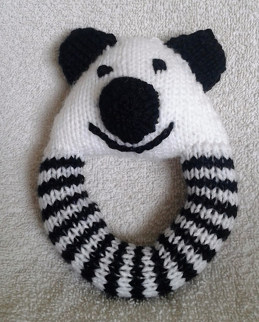 Panda, Mouse, Hedgehog and Crocodile Rattles