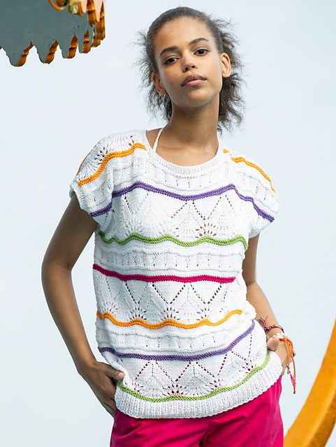 Gestreiftes Mustermix-Shirt