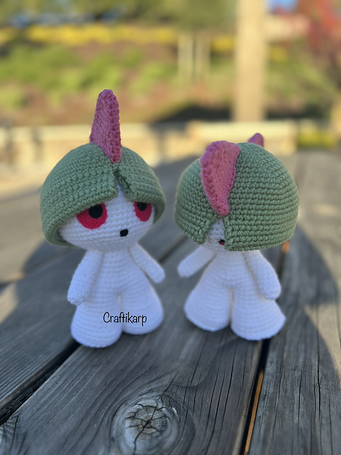 Ravelry: Ralts Pokemon Amigurumi pattern by Annie Kuo