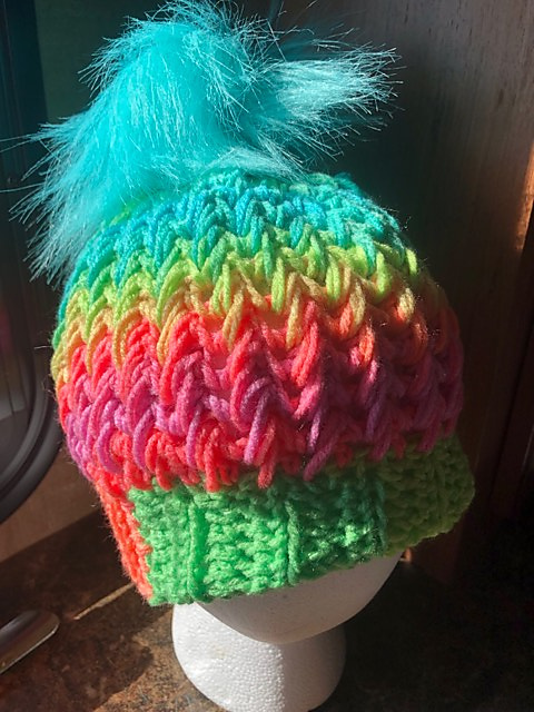 Stacked Feather Beanie