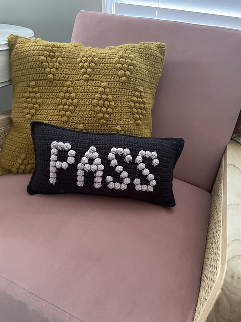 Smash Pass Crochet Pillow