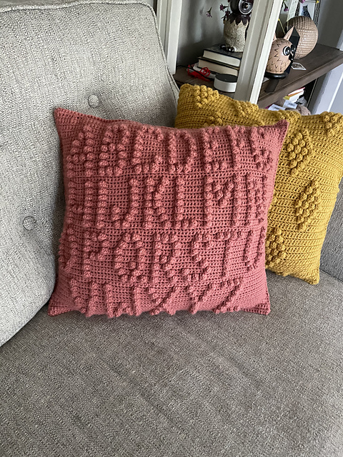 ABC Alphabet Crochet Pillow