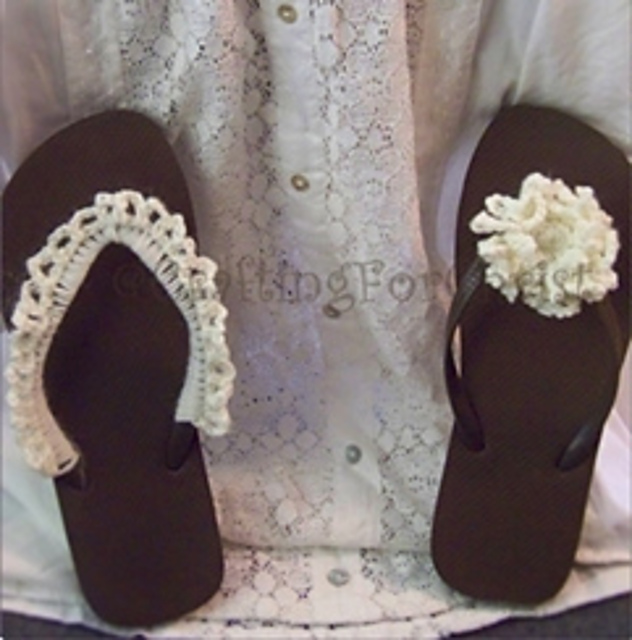 B's Lacey & Flower “Flops”