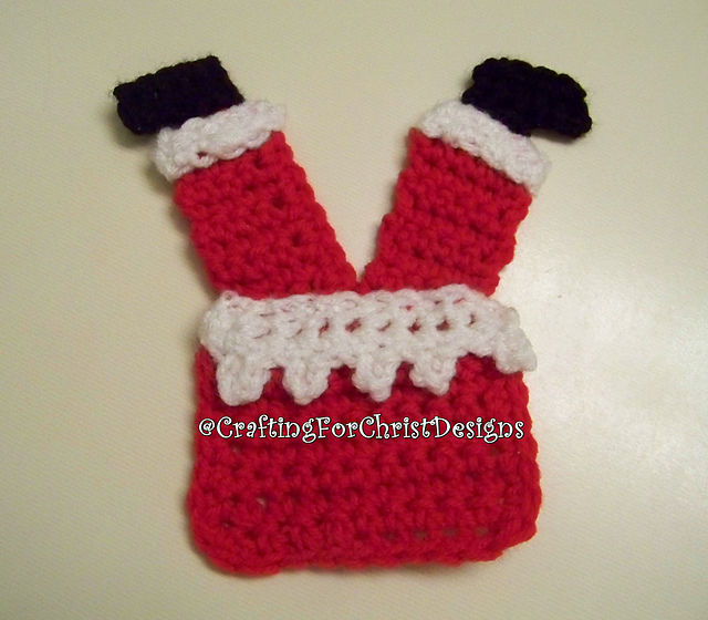 Santa's Stuck Applique