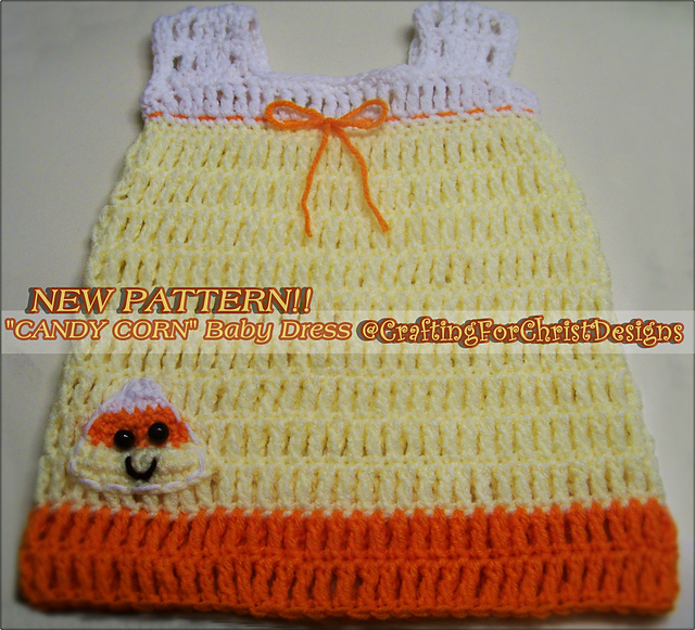 B's "Candy Corn" Baby Dress