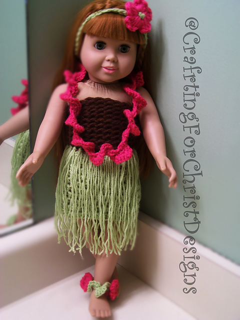 B's 18" Doll Hawaii Outfit
