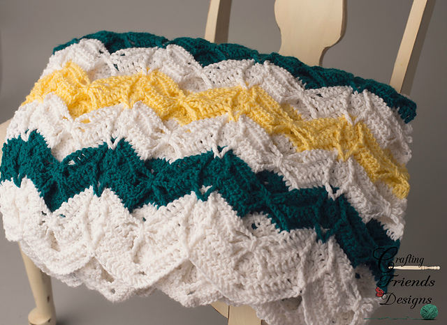 Diamond Burst Chevron Afghan