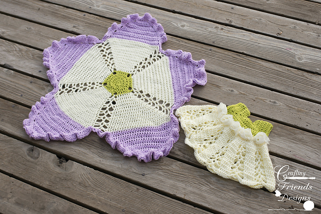eBook Ribbon & Lace Infant Dress and Afghan