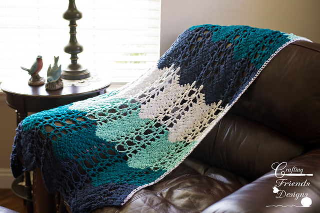 Serenity Chevron Afghan