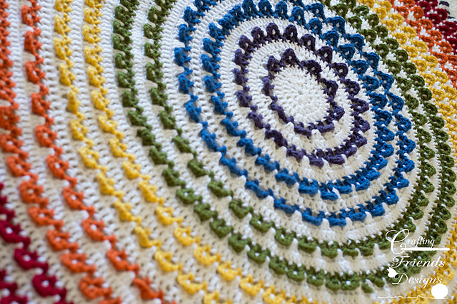 Ravelry: Loop the Loop Round Afghan pattern by Kate Wagstaff