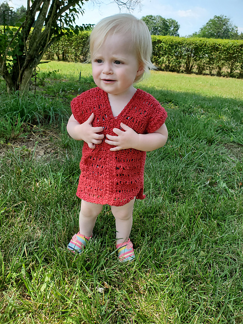 Kids Summer Waves Tunic