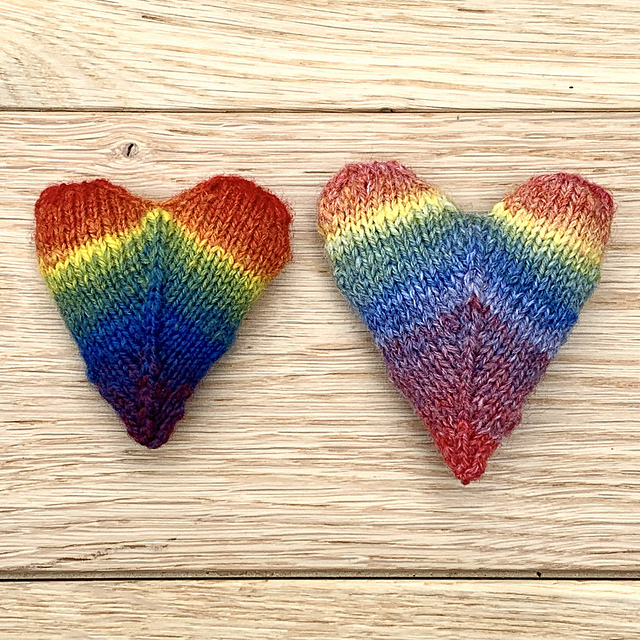 No sew stuffed Mitred Heart