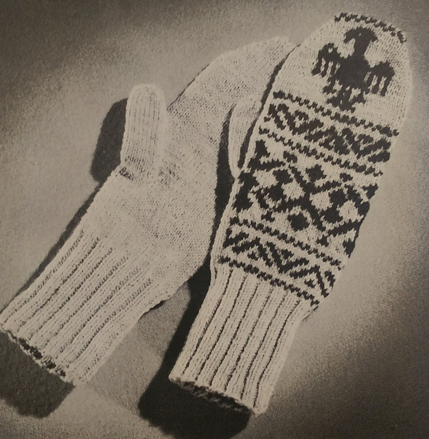 Fair Isle Mittens B-530