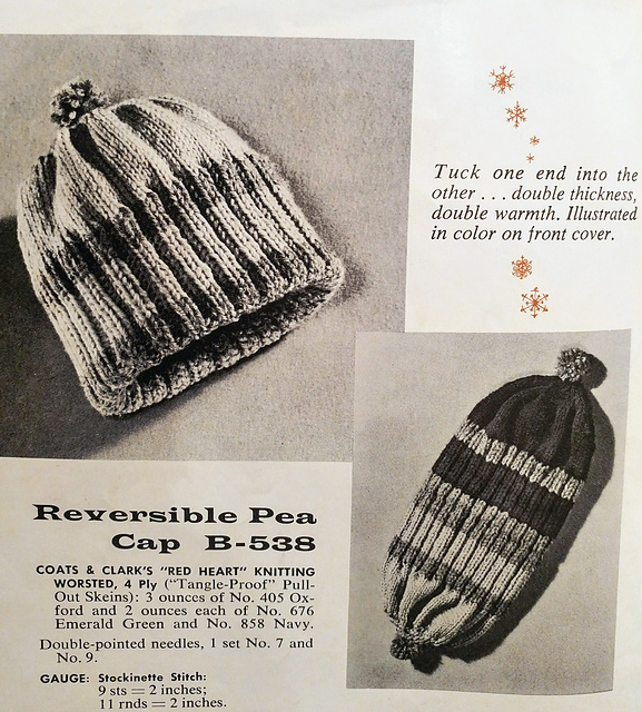 Reversible Pea Cap B-538