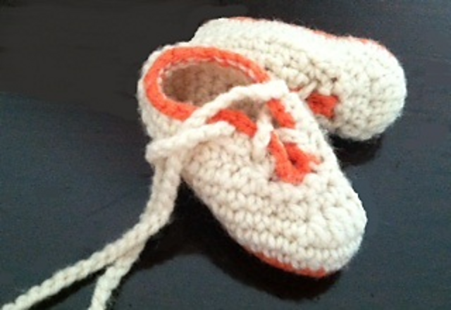 Baby Booties with Laces