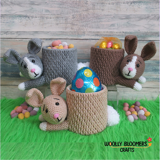Ravelry: Cute Rabbit Storage Can pattern by Andy Walker